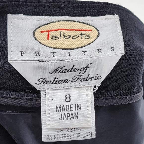 Talbots Women's Petite Wool Blend Stretch Wide Leg Pants - 8 - Picture 3 of 6